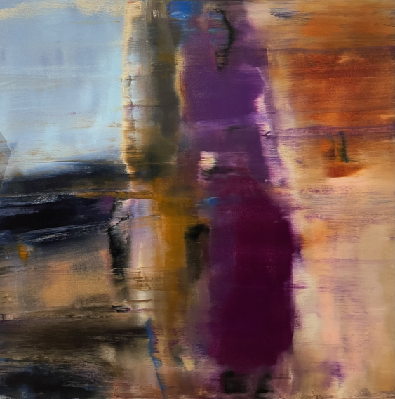 Lady in Purple | Acrylic on Canvas |48x48